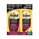 Ficha técnica e caractérísticas do produto Kit Shampoo 300ml + Condicionador 200ml Niely Gold Compridos Mais Fortes