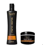 Ficha técnica e caractérísticas do produto Kit Shampoo 300ml + Máscara Profissional 300ml - Duovit Nano Hidrat