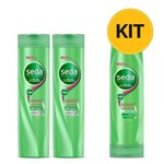 Ficha técnica e caractérísticas do produto Kit 2 Shampoo + 1 Condicionador Seda Crescimento Saudável