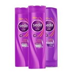 Ficha técnica e caractérísticas do produto Kit 2 Shampoo + 1 Condicionador Seda Liso Perfeito 325ml