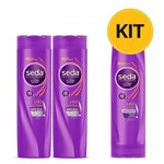 Ficha técnica e caractérísticas do produto Kit 2 Shampoo + 1 Condicionador Seda Liso Perfeito e Sedoso