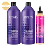 Ficha técnica e caractérísticas do produto Kit Shampoo 1L + Condicionador 1L + Tratamento Redken Color Extend Blondage