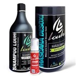 Ficha técnica e caractérísticas do produto Kit Shampoo 1L Limpeza Profunda + Máscara 1l+ Sérum 100ml Louhi