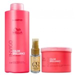 Ficha técnica e caractérísticas do produto Kit Shampoo 1l Máscara 500g Wella Brilliance e Oil Reflections 30ml