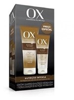 Ficha técnica e caractérísticas do produto Kit Shampoo 400 Condicionador 200 OX Nutrição Intensa - Flora Ox