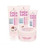Kit Shampoo 250 Ml + Condicionador 250ml + Máscara 200ml + Leave-In Blow & Go Genius 100ml Coco Loco Lee Stafford