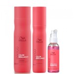 Kit Shampoo 250ml Fluido de Tratamento 100ml e Leave-In Miracle Bb 150ml Invigo Color Brilliance - Wella