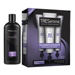 Ficha técnica e caractérísticas do produto Kit Shampoo + 3 Ampolas Tresemme Reconstrução