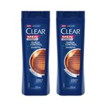 Ficha técnica e caractérísticas do produto Kit Shampoo Anticaspa Clear Men Controle da Queda 200ml 2 Unidades