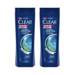 Ficha técnica e caractérísticas do produto Kit Shampoo Anticaspa Clear Men Ice Cool Mentol 200ml 2 Unidades