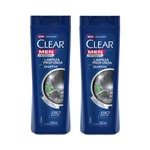Ficha técnica e caractérísticas do produto Kit Shampoo Anticaspa Clear Men Limpeza Profunda 200ml 2 Unidades