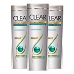 Ficha técnica e caractérísticas do produto Kit 3 Shampoo Anticaspa Clear Women Alívio da Coceira - 200 Ml