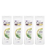 Ficha técnica e caractérísticas do produto Kit Shampoo Anticaspa Clear Women Alívio da Coceira 200ml 4 Unidades