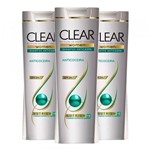 Ficha técnica e caractérísticas do produto Kit 3 Shampoo Anticaspa Clear Women Alívio da Coceira 200ml