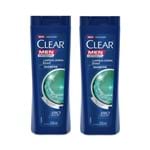 Ficha técnica e caractérísticas do produto Kit Shampoo Anticaspa 2 em 1 Clear Men 200ml 2 Unidades
