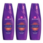 Kit 3 Shampoo Aussie Smooth 400ml - AUSSIE