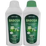 Ficha técnica e caractérísticas do produto Kit Shampoo Babosa 500ml + Condicionador Babosa 500ml Soft Hair