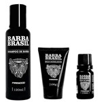 Ficha técnica e caractérísticas do produto Kit- Shampoo, Balm e Óleo para Barba - Barba Brasil