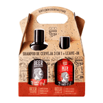 Ficha técnica e caractérísticas do produto Kit Shampoo Beer 3 em 1 + Gel Leave-in QOD