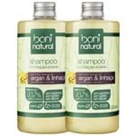 Ficha técnica e caractérísticas do produto Kit Shampoo Boni Natural Argan e Linhaça 500ml com 2 Unidades - Kanui