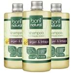 Ficha técnica e caractérísticas do produto Kit Shampoo Boni Natural Argan e Linhaça 500ml com 3 Unidades - Kanui
