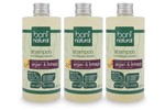 KIT 3 Shampoo Boni Natural Argan e Linhaça 500ml