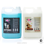 Ficha técnica e caractérísticas do produto Kit Shampoo Branqueador 5l + Condicionador 5l para Cavalos Top Vet