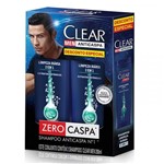 Kit Shampoo Clear Anti-Caspa 2 em 1 Limpeza Diária 200ml