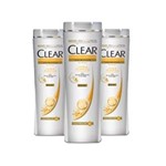 Ficha técnica e caractérísticas do produto Kit 3 Shampoo Clear Cool Menthol - - 200 Ml