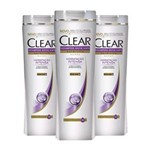 Ficha técnica e caractérísticas do produto Kit 3 Shampoo Clear Hidratação Intensa - - 200 Ml