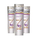 Ficha técnica e caractérísticas do produto Kit 3 Shampoo Clear Hidratação Intensa - - 400 Ml