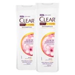 Ficha técnica e caractérísticas do produto Kit 2 Shampoo Clear Woman Flor de Cerejeira 200ml