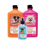 Ficha técnica e caractérísticas do produto Kit Shampoo, Colônia e Condicionador Sanol Dog