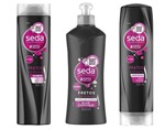 Ficha técnica e caractérísticas do produto Kit Shampoo com Condicionador e Creme de Pentear Seda Preto Luminosos