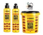 Ficha técnica e caractérísticas do produto Kit Shampoo Cond Máscara Deleta Danos Chikas Reconstrução - Bio Extratus