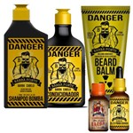 Ficha técnica e caractérísticas do produto Kit Shampoo Condicionador Balm e Óleo Danger Óleo Lumberjack 10ml Barba Forte