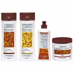Ficha técnica e caractérísticas do produto Kit Shampoo, Condicionador, Creme de Pentear e Máscara Hidratação Ostras - Crescenew