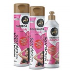 Kit Shampoo + Condicionador + Creme de Pentear Pró Cachos - Ceramidas