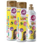 Ficha técnica e caractérísticas do produto Kit Shampoo + Condicionador + Creme De Pentear Pró Cachos Kids - Melão E Melancia