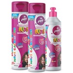 Kit Shampoo + Condicionador + Creme de Pentear Pró Cachos Kids - Princesinhas Cacheadas