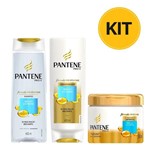 Ficha técnica e caractérísticas do produto Kit Shampoo + Condicionador + Creme de Tratamento Pantene Brilho Extremo com 20% Off