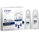 Ficha técnica e caractérísticas do produto Kit Shampoo + Condicionador Dove Reconstrução 200Ml + 3 Ampolas de Tratamento