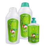 Ficha técnica e caractérísticas do produto Kit Shampoo Condicionador e Creme de Pentear Óleo de Coco Linha 3D Restaura SoftHair - Soft Hair