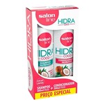 Ficha técnica e caractérísticas do produto Kit Shampoo+Condicionador Hidra Coco 300ml-Salon Line