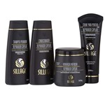 Ficha técnica e caractérísticas do produto Kit Shampoo Condicionador Hidratação e Creme para Pentear Reparador Capilar - Sillage