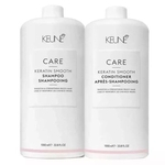Ficha técnica e caractérísticas do produto Kit Shampoo + Condicionador Keratin Smooth litro Keune