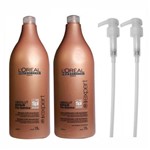 Ficha técnica e caractérísticas do produto Kit Shampoo Condicionador LOréal Absolut Repair Pós Química (1,5L) e Válvulas Pump - Loreal