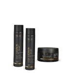 Ficha técnica e caractérísticas do produto Kit Shampoo + Condicionador+ Mascara Gold Brush Duetto