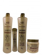 Ficha técnica e caractérísticas do produto Kit Shampoo + Condicionador + Mascara Mandioca + Brinde - Naxos