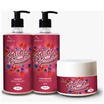 Kit Shampoo Condicionador Mascara Vanilla Uso Diário 500 Ml